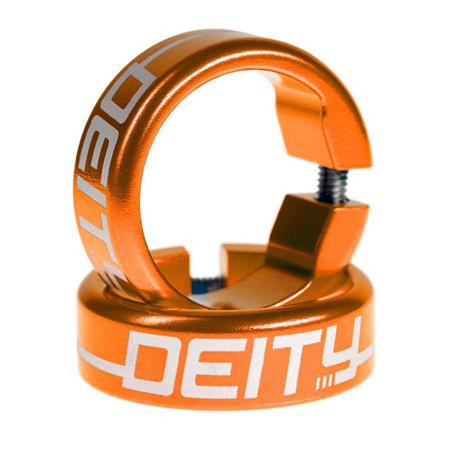 Deity Grip Clamps — Orange