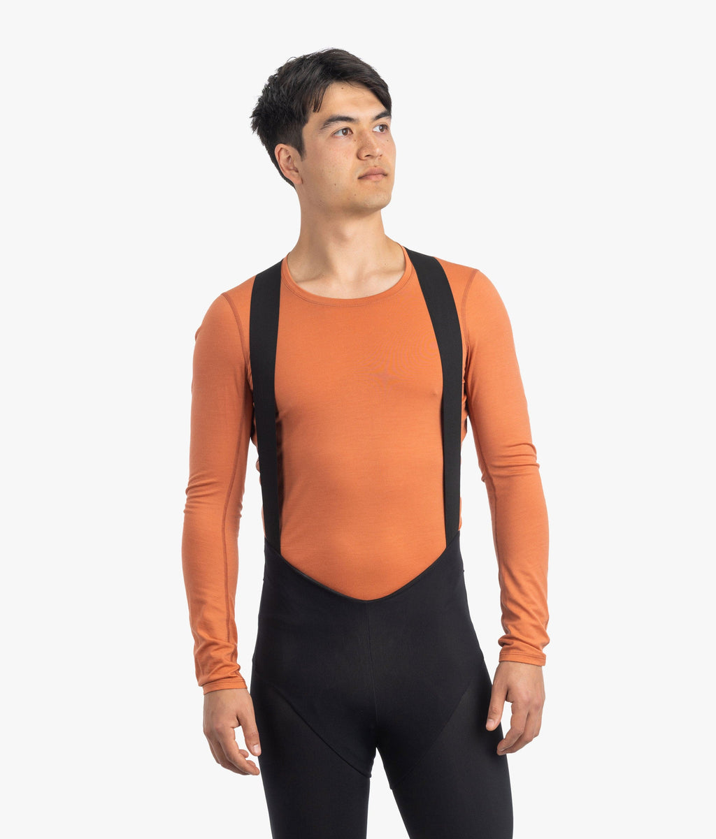 7mesh Men's Ashlu Merino Long Sleeve Base Layer — Clay / S