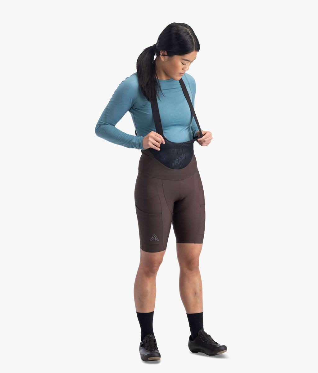 7mesh Women's WK3 Cargo Bib Short — Peat / XS