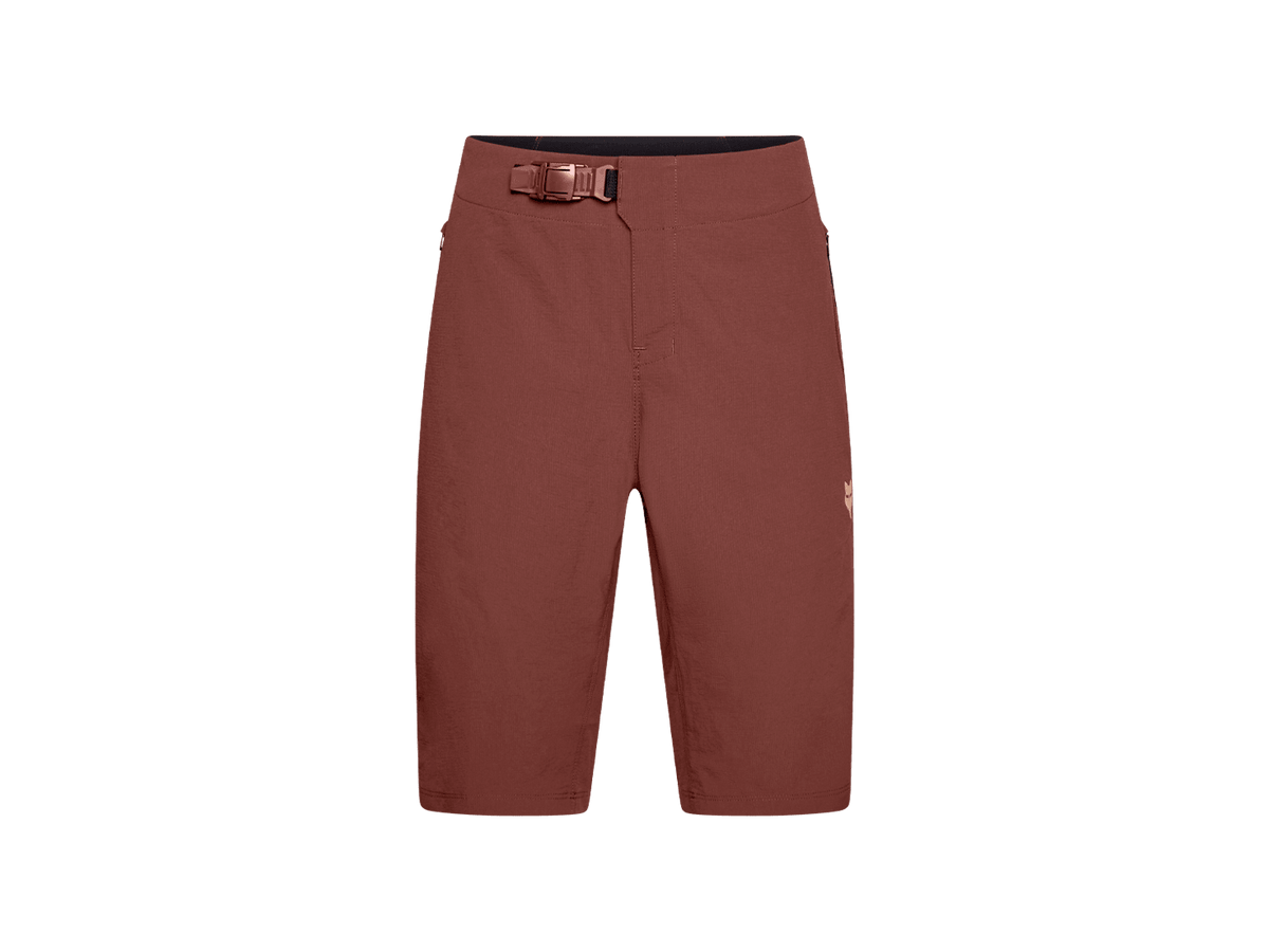Fox Racing x Trek Ranger Women's Mountain Bike Shorts with Liner — Brown