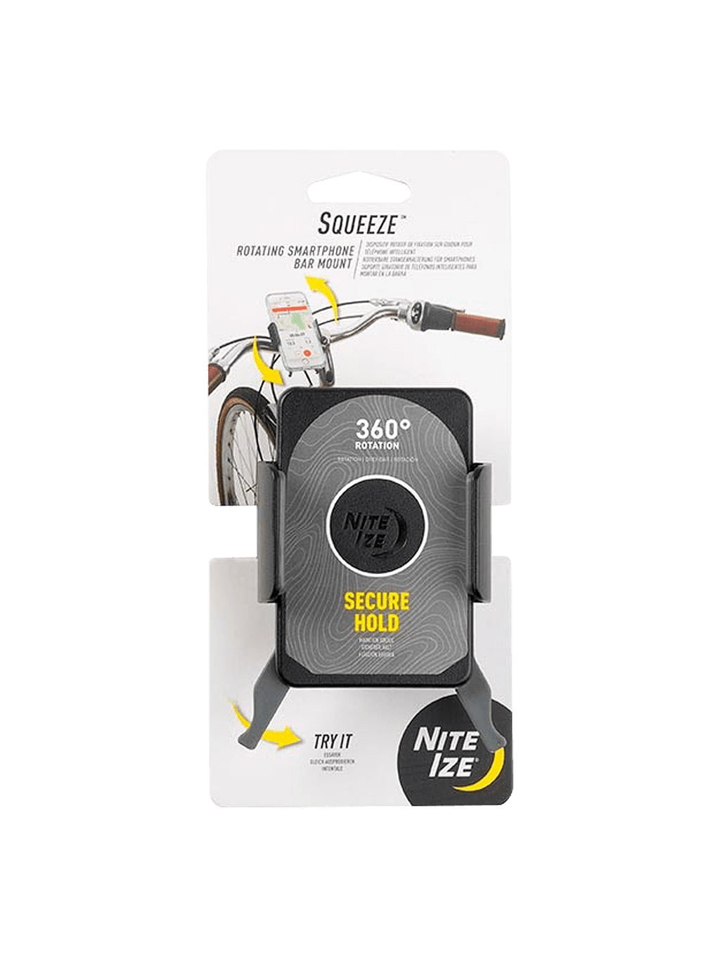 Nite Ize Squeeze Rotating Smartphone Bar Mount