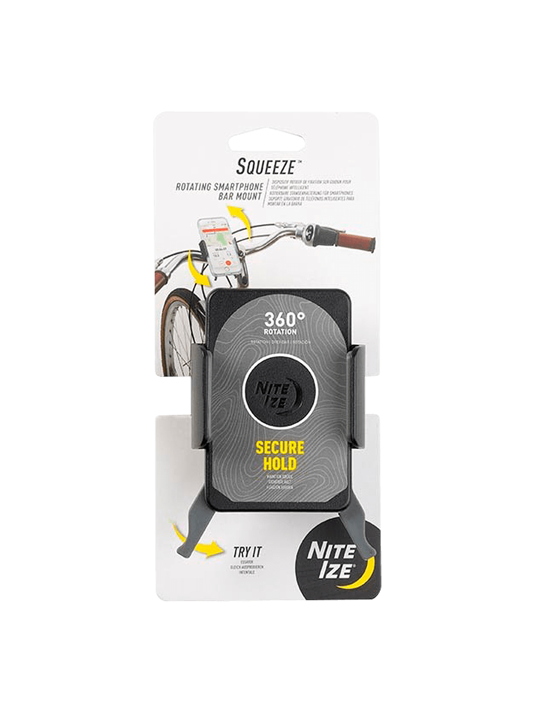 Nite Ize Squeeze Rotating Smartphone Bar Mount