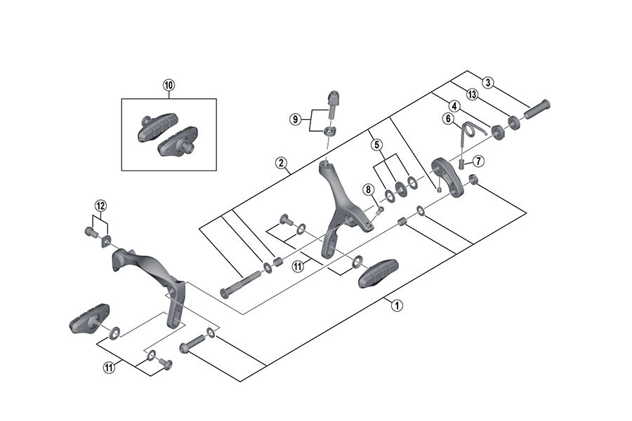 BR-4700 Tiagra Brake Caliper