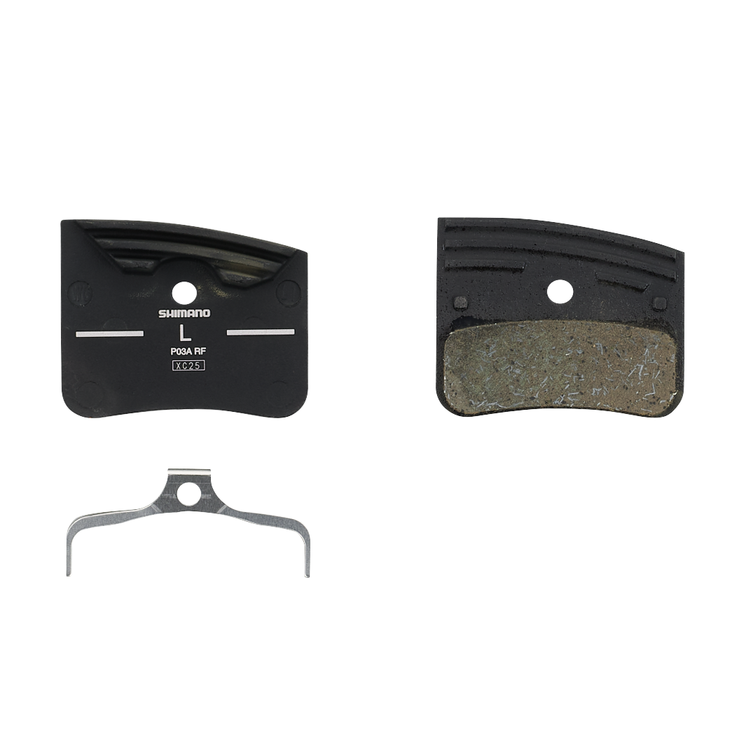 P03A-RF RESIN PAD W/FIN,W/SPRING, 1 PAIR