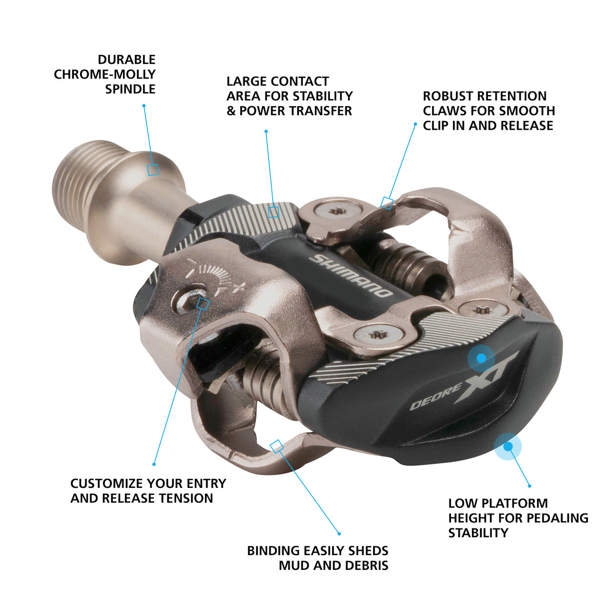DEORE XT XC PD-M8100 Pedal